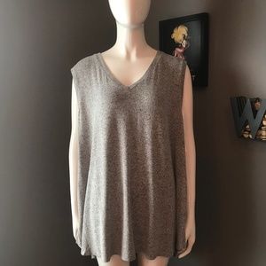 Grey tank top from Lane Bryant. Size 18/20.